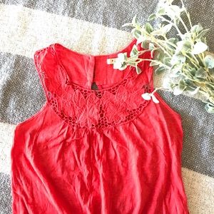 Crochet collared tank